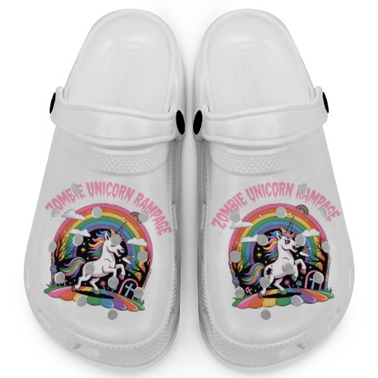 Magical Unicorn Rainbow Dream Scene Clogs