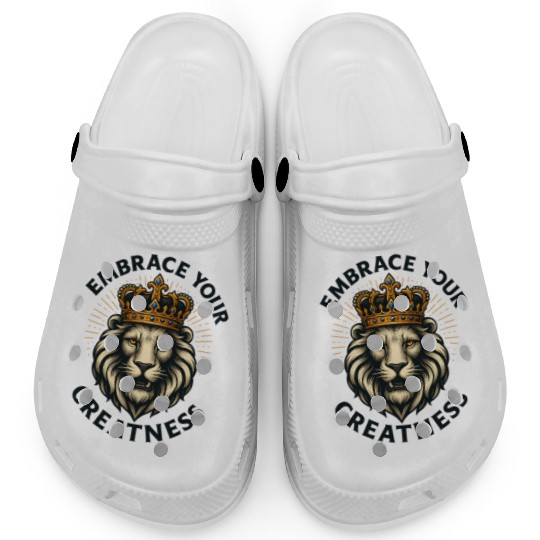 Embrace Your Greatness: The Royal Lion Clogs