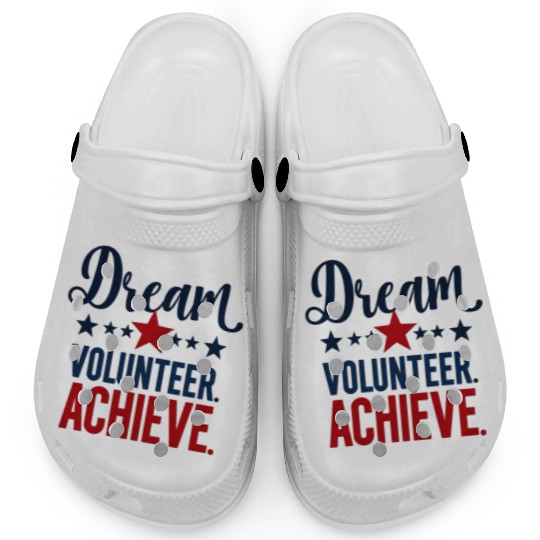 Dream Volunteer Achieve 2026 Inspiration Design  Clogs