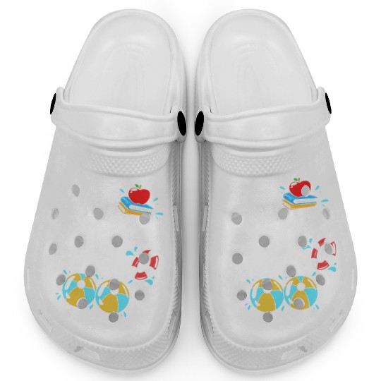 Pool Party Squad Summer Vacation Clogs