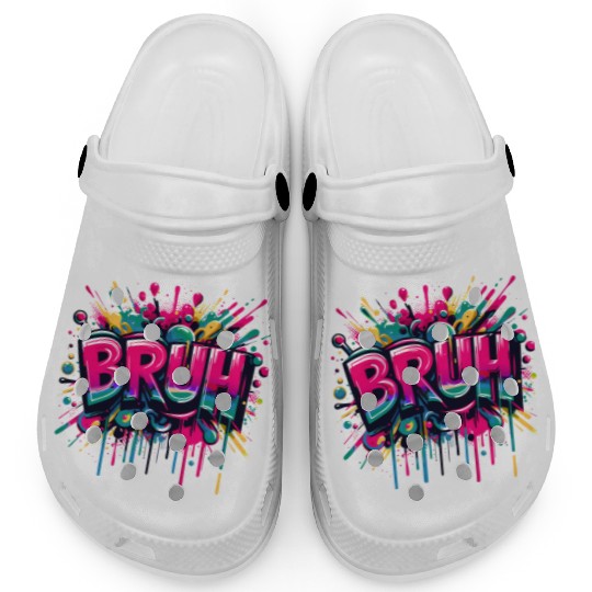 Colorful Graffiti Cheers Embrace Clogs