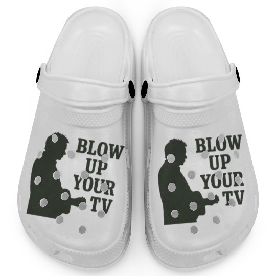 Blow Up Your TV! Dark Green Clogs
