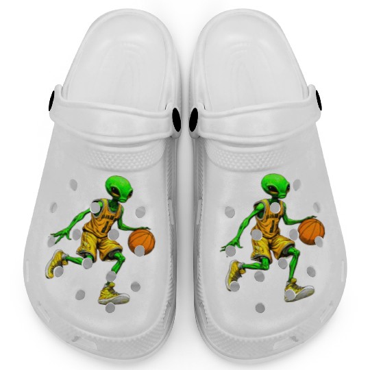 Basketball player Alien Clogs