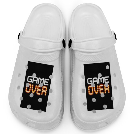 Game Over Digital LED Typography Clogs