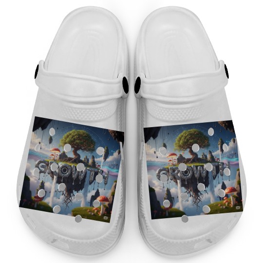 Floating Island Growth Illustration Clogs