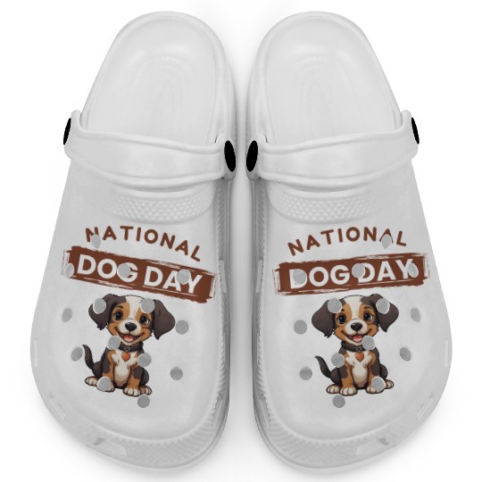 Adorable Puppy for National Dog Day Clogs