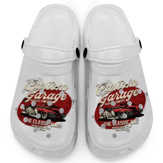 Vintage Classic Car Garage Clogs