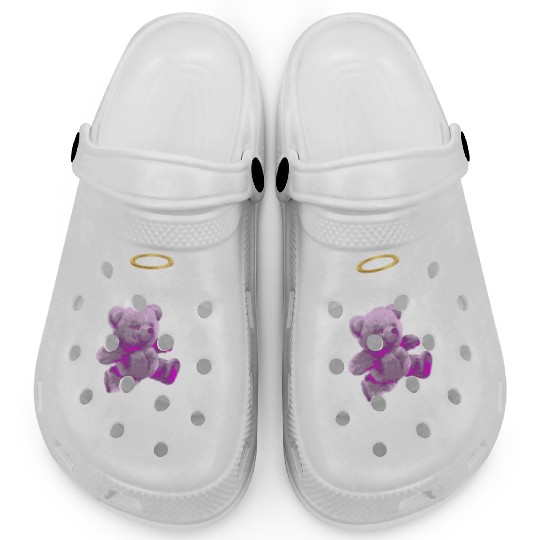 Inspirational Teddy Bear with Angel Halo Clogs