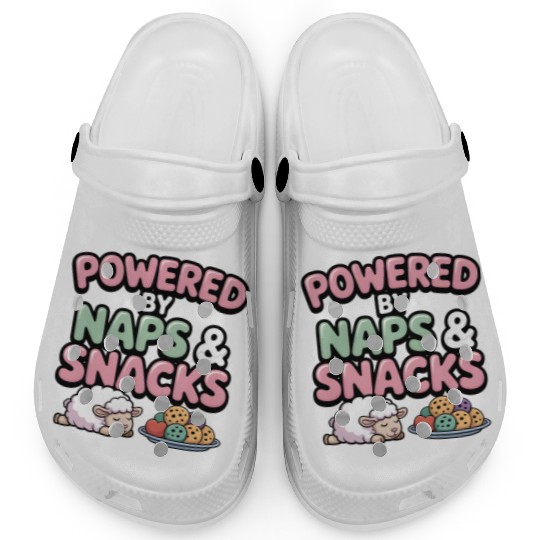 Powered by Naps and Snacks Illustration Clogs