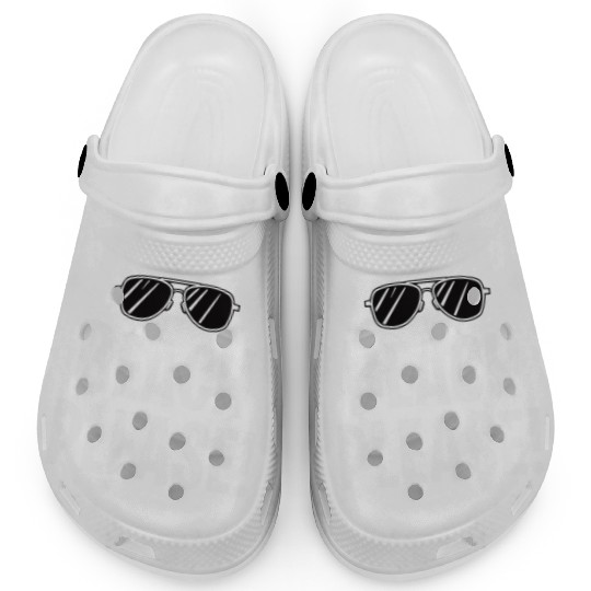 Beach Please Sunglasses Graphic Clogs