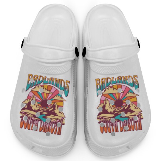 Badlands South Dakota Nature Hiking Mountains Clogs