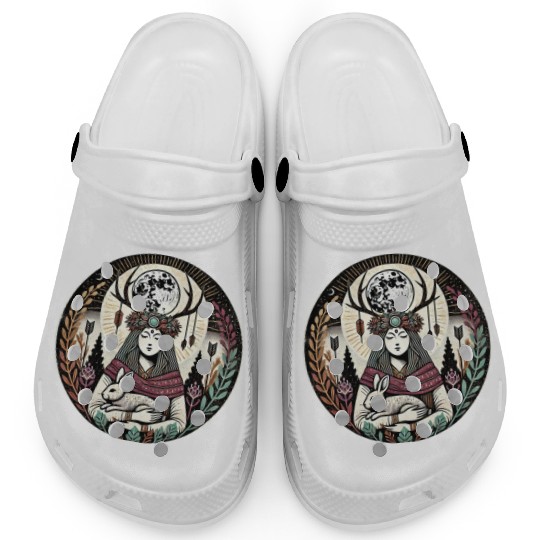 Celestial Dreamcatcher Mystic Illustration Clogs