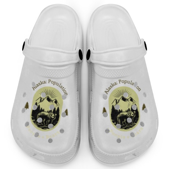 Alaska Population People and Bears Clogs