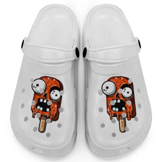 ice cream zombie 02 Orange grunge sour scream Pop Clogs