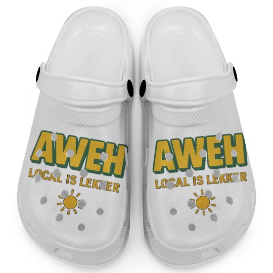 Aweh Local is Lekker Sun Design Clogs