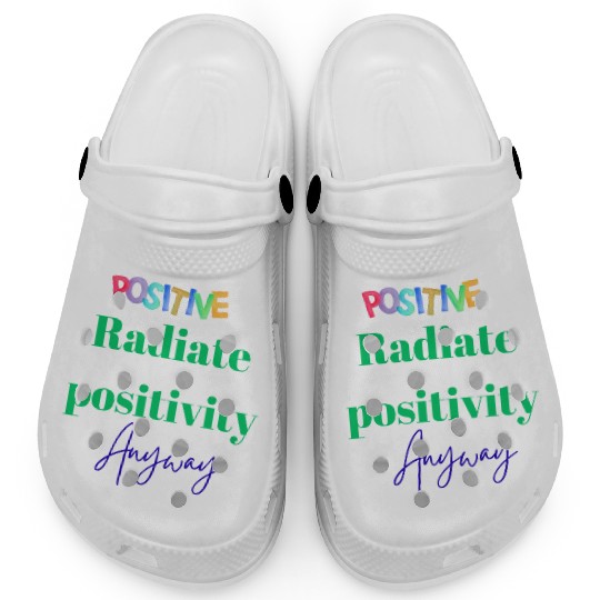 Vibrant Inspirational Typography Clogs