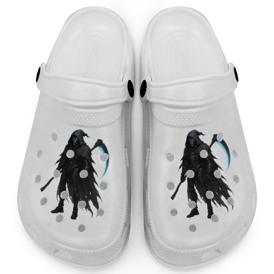 Midnight Warden  Robot  Futuristic Cloak Design Clogs