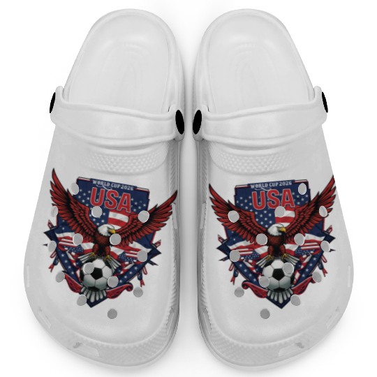 USA Soccer World Cup 2026 Eagle Patriotic Apparel Clogs