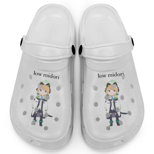 Anime Cat-Girl Character Illustration Clogs