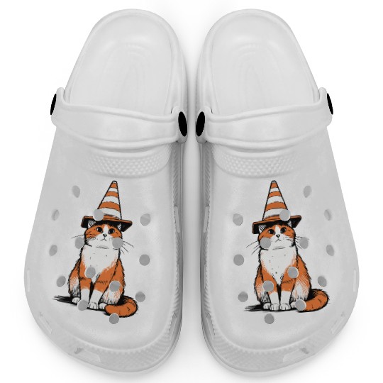 Traffic Cone Cat Clogs