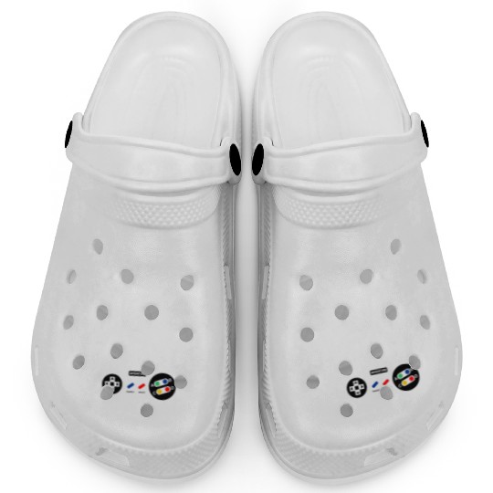 Game Over Gaming Console Illustration Clogs