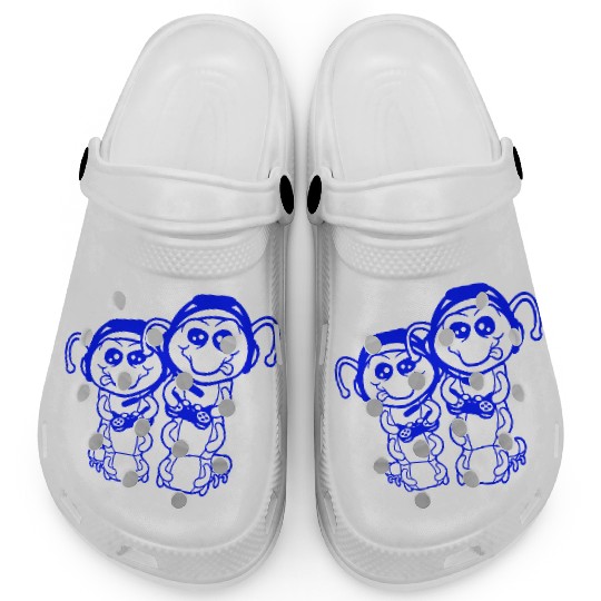 2 gamers caterpillar nerd gaming controller consol Clogs