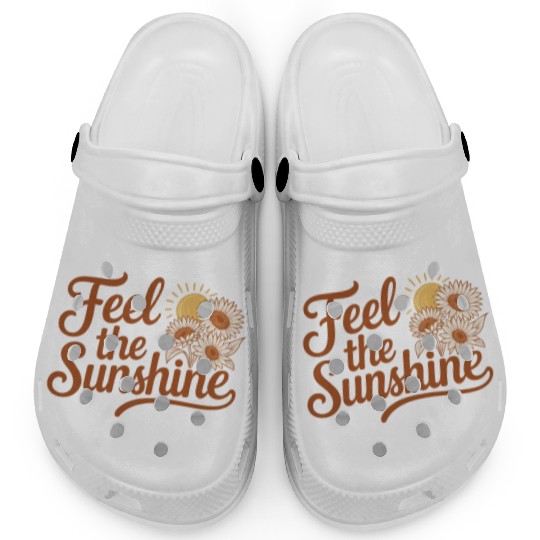 Sunflower and Sun Embrace Graphic Clogs