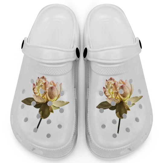 Delicate Pink Lotus Clogs