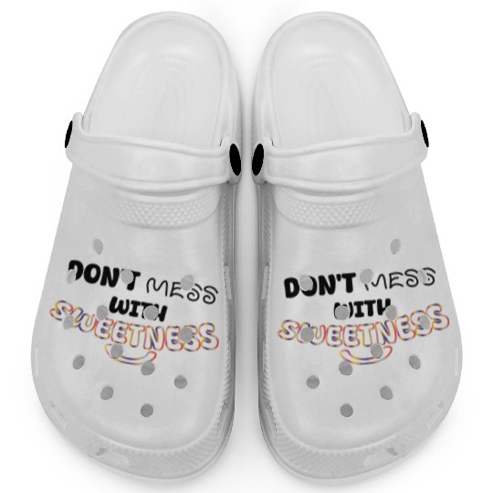Colorful Sweetness Script Design Clogs