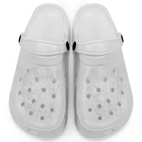Earth Skull Stay Wild Message Clogs