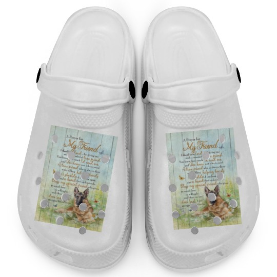 Grateful Pet Friend Prayer Wall Art Clogs