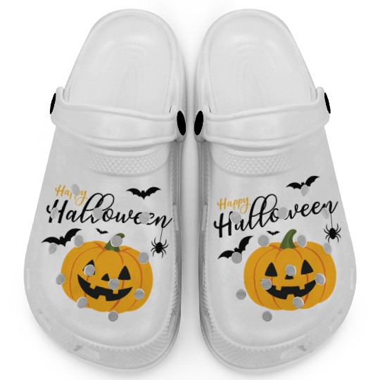Pumpkin Jack O Lantern Halloween Design Clogs