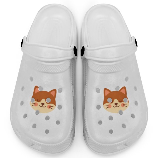 Minimal Cat Face – Cute Kitty Clogs