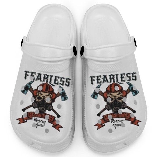 Resilient Firefighter Skull Emblem Clogs