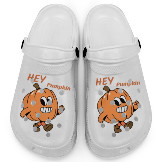 Playful Pumpkin Character Design Clogs