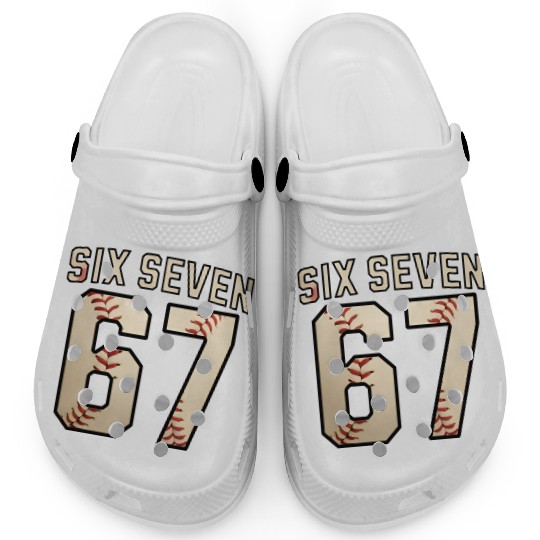 Six Seven 67 Funny Meme Clogs