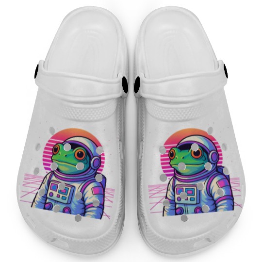 Retro Frog Astronaut Clogs