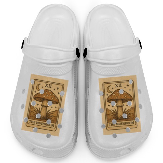 Mystic Mushroom Tarot Card Design Clogs