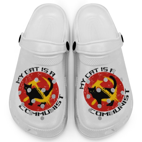 My Cat Is A Communist For Cat Lovers Clogs
