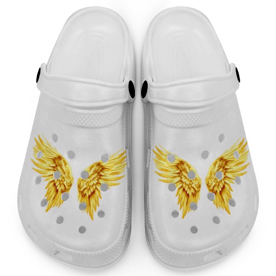 Golden Angel Wings  Clogs