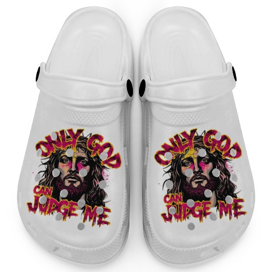 Religious Jesus Graffiti Style Design Clogs