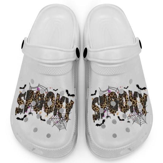 Spooky Season Leopard Halloween Spooky For Girls Clogs