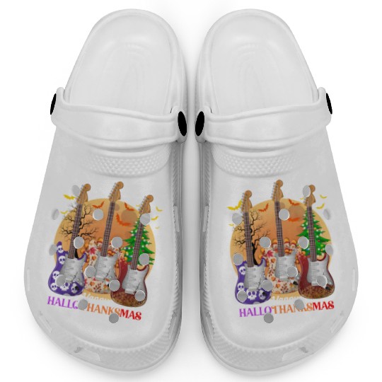 Happy HalloThanksMas Guitar  Clogs