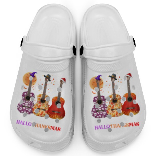 Happy HalloThanksMas Guitar  Clogs