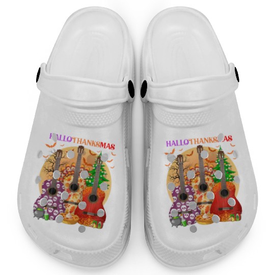 Happy HalloThanksMas Guitar  Clogs