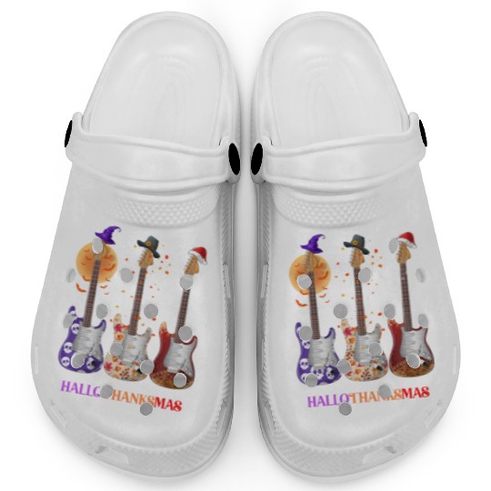 Happy HalloThanksMas Guitar  Clogs