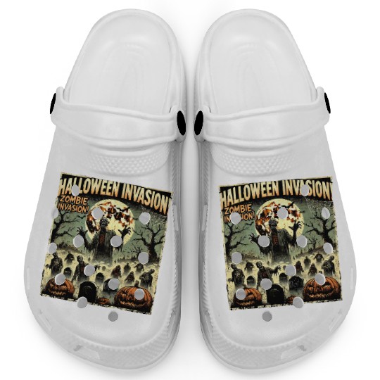 Halloween Zombie Invasion Clogs