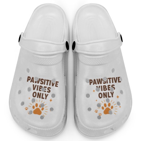 Pawsitive Vibes Only Animal Print Clogs