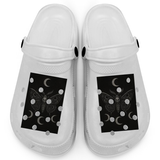 Dark Celestial Butterfly Tapestry Clogs