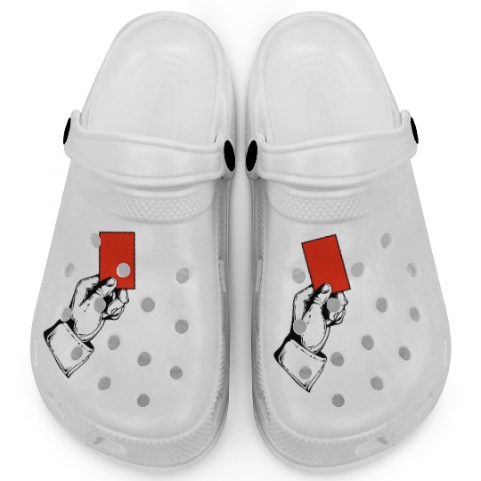 Red card funny designs Clogs